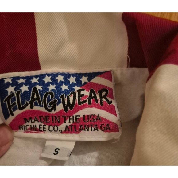 American Flagwear USA Vintage 100% Cotton Canvas Jacket Unisex sz S-M - Picture 5 of 8